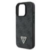 Original Case GUESS hardcase Leather 4G Triangle Strass Magsafe GUHCP16LP4TDPK iPhone 16 Pro tok fekete - 4. kép