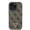 Eredeti GUESS Bőr Metal Logo Strass Keresztpánt GUHCP16LP4TDSCPW iPhone 16 Pro tok barna - 1. kép