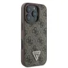 Eredeti GUESS Bőr Metal Logo Strass Keresztpánt GUHCP16LP4TDSCPW iPhone 16 Pro tok barna - 2. kép