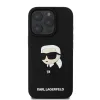 iPhone 16 Pro Karl Lagerfeld 3D Gumi Ikonik tok Fekete - 0. kép