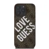 Guess PU Leather 4G Big Love Logo MagSafe tok iPhone 16 Pro Max barna - 0. kép