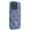 Original Case GUESS hardcase Leather 4G Triangle Strass Magsafe GUHCP16XP4TDPB iPhone 16 Pro Max tok kék - 2. kép