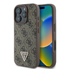  iPhone 16 Pro Max Barna Original Case GUESS hardcase Leather 4G Triangle Strass Magsafe GUHCP16XP4TDPW tok thumbnail