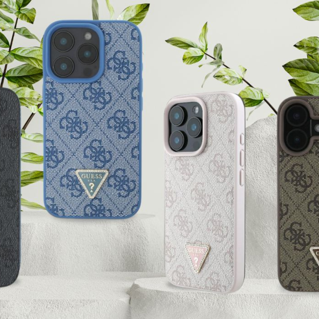  iPhone 16 Pro Max Barna Original Case GUESS hardcase Leather 4G Triangle Strass Magsafe GUHCP16XP4TDPW tok - 9