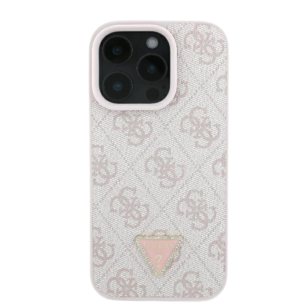  iPhone 16 Pro Max Barna Original Case GUESS hardcase Leather 4G Triangle Strass Magsafe GUHCP16XP4TDPW tok - 10