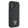 Original Case GUESS bőrből készült 4G Triangle Strass Magsafe tok GUHCP16SP4TDPK iPhone 16 fekete - 2. kép