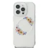 Eredeti GUESS IML Flowers Wreath Magsafe GUHMP16LHFWFCT tok iPhone 16 Pro-hoz átlátszó - 1. kép