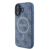 Eredeti GUESS keménytok 4G Ring Classic Logo MagSafe GUHMP16SG4GFRB iPhone 16 kék tok - 0. kép