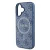 Eredeti GUESS keménytok 4G Ring Classic Logo MagSafe GUHMP16SG4GFRB iPhone 16 kék tok - 4. kép