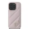 Eredeti Pouch KARL LAGERFELD keménytok Steppelt Signature KLHCP16LPQDSMGP iPhone 16 Pro Pink tok - 1. kép