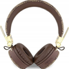 Guess PU Bőr 4G Fém Logós Vezeték Nélküli Fejhallgató Barna - 1. kép