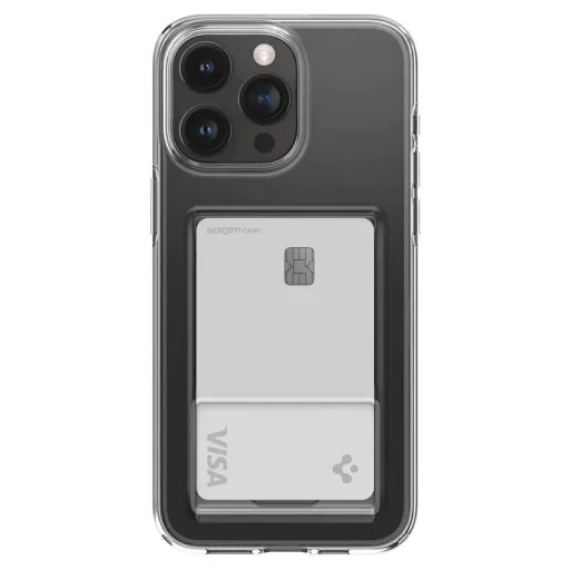 Spigen Crystal Slot, kristálytiszta - iPhone 15 Pro Max tok Spigen Crystal Slot, kristálytiszta - iPhone 15 Pro Max tok