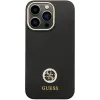 Guess GUHCP13LM4DGPK tok iPhone 13 Pro - fekete Szilikon Logó Strass 4G tok - 0. kép