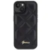 Guess Quilted Metal Logo tok iPhone 15 - fekete - 1. kép