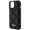 Guess Quilted Metal Logo tok iPhone 15 - fekete - 4. kép