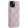 Guess Quilted Metal Logo tok iPhone 15 - rózsaszín - 2. kép