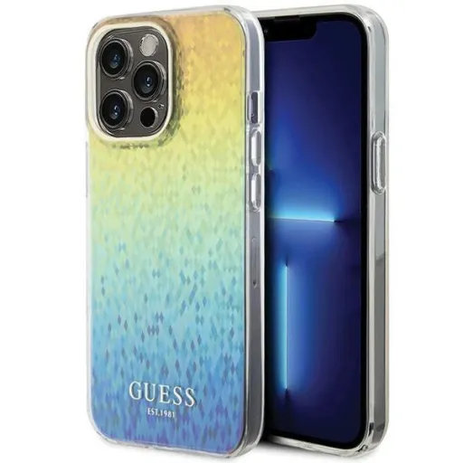 Guess IML Faceted Mirror Disco Iridescent tok iPhone 15 Pro Max - többszínű