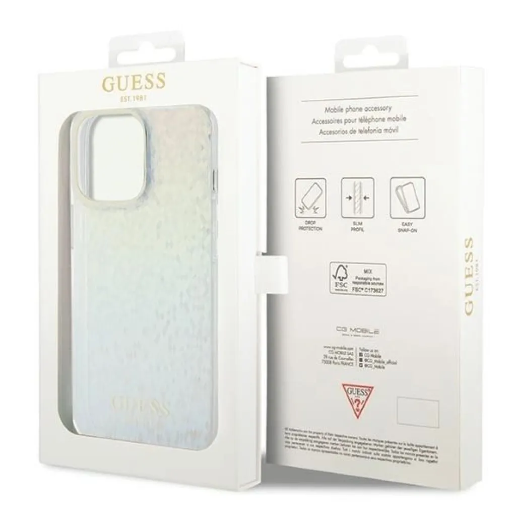 Guess IML Faceted Mirror Disco Iridescent tok iPhone 15 Pro Max - többszínű - 8