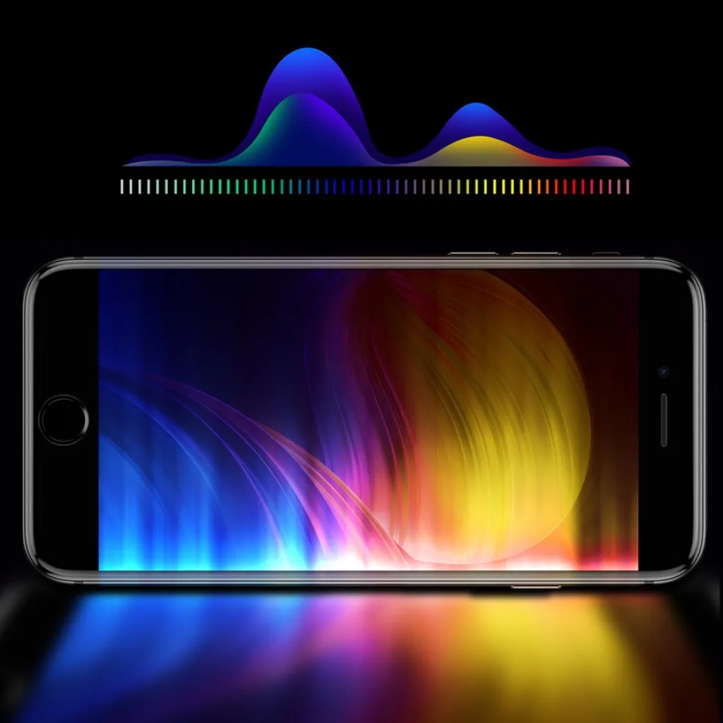 Baseus 3D kijelzővédő 9H Anti-Blue Light üvegfólia PET kerettel iPhone 6 Plus/ 6s Plus/ 7 Plus/ 8 Plus fekete - 14
