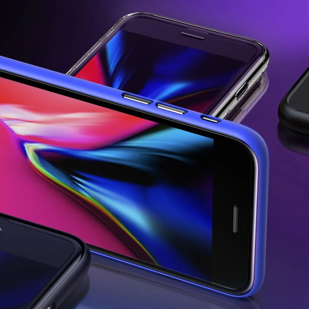 Baseus 3D kijelzővédő 9H Anti-Blue Light üvegfólia PET kerettel iPhone 6 Plus/ 6s Plus/ 7 Plus/ 8 Plus fekete - 16