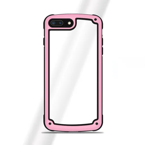 Hybrid PC és TPU tok iPhone 7 Plus/8 Plus pink