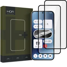 Edzett Üveg Hofi Glass Pro+ 2-Darabos Készlet Nothing Phone 2A / 2A Plus Fekete üvegfólia