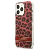 Guess GUHCP13LHSLEOR iPhone 13 Pro piros/piros kemény tok Leopard - 0. kép