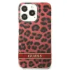 Guess GUHCP13LHSLEOR iPhone 13 Pro piros/piros kemény tok Leopard - 1. kép