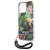 Guess GUHCP13LHFLSB iPhone 13 Pro hardcase Flower Strap tok - 4. kép