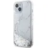 Guess Liquid Glitter Marble tok iPhone 14-hez - fehér - 0. kép