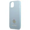 Guess Saffiano 4G Small Metal Logo tok iPhone 13 mini - kék - 4. kép