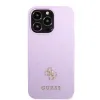 Guess GUHCP13LPS4MU iPhone 13 Pro lila/lila kemény tok Saffiano 4G Kis Fém Logós - 1. kép