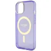 Guess Glitter Gold MagSafe tok iPhone 14 - lila - 4. kép