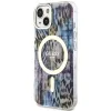 Guess Leopard MagSafe tok iPhone 14-hez - kék - 0. kép