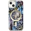 Guess Leopard MagSafe tok iPhone 14-hez - kék - 1. kép