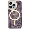 Guess GUHMP14XHLEOPWP iPhone 14 Pro Max 6.7" pink/pink hardcase Leopard MagSafe - 1. kép