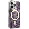 Guess GUHMP14XHLEOPWP iPhone 14 Pro Max 6.7" pink/pink hardcase Leopard MagSafe - 2. kép