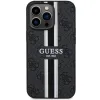 Guess GUHMP13LP4RPSK iPhone 13 Pro / 13 6.1” fekete/fekete kemény tok 4G Printed Stripes MagSafe tok - 1. kép