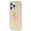 Guess GUHCP14LHG4SGD tok iPhone 14 Pro - arany Glitter Script Big 4G - 0. kép