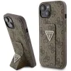 Guess Grip Stand 4G Triangle Strass tok iPhone 15 - barna thumbnail