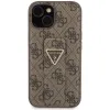 Guess Grip Stand 4G Triangle Strass tok iPhone 15 - barna - 1. kép