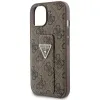 Guess Grip Stand 4G Triangle Strass tok iPhone 15 - barna - 4. kép