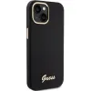 Guess szilikon Script Metal Logo & Frame tok iPhone 15 - fekete - 2. kép