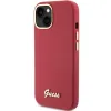 Guess Silicone Script Metal Logo & Frame tok iPhone 15 - piros - 0. kép