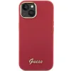 Guess Silicone Script Metal Logo & Frame tok iPhone 15 - piros - 1. kép