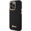 Guess Silicone Script Metal Logo & Frame tok iPhone 15 Pro Max - fekete - 0. kép