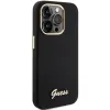 Guess Silicone Script Metal Logo & Frame tok iPhone 15 Pro Max - fekete - 2. kép