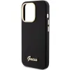 Guess Silicone Script Metal Logo & Frame tok iPhone 15 Pro Max - fekete - 4. kép