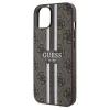 Guess 4G Printed Stripes MagSafe tok iPhone 15/14/13 - barna - 4. kép