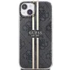 Guess IML 4G Gold Stripe tok iPhone 15 Plus / 14 Plus - fekete - 1. kép